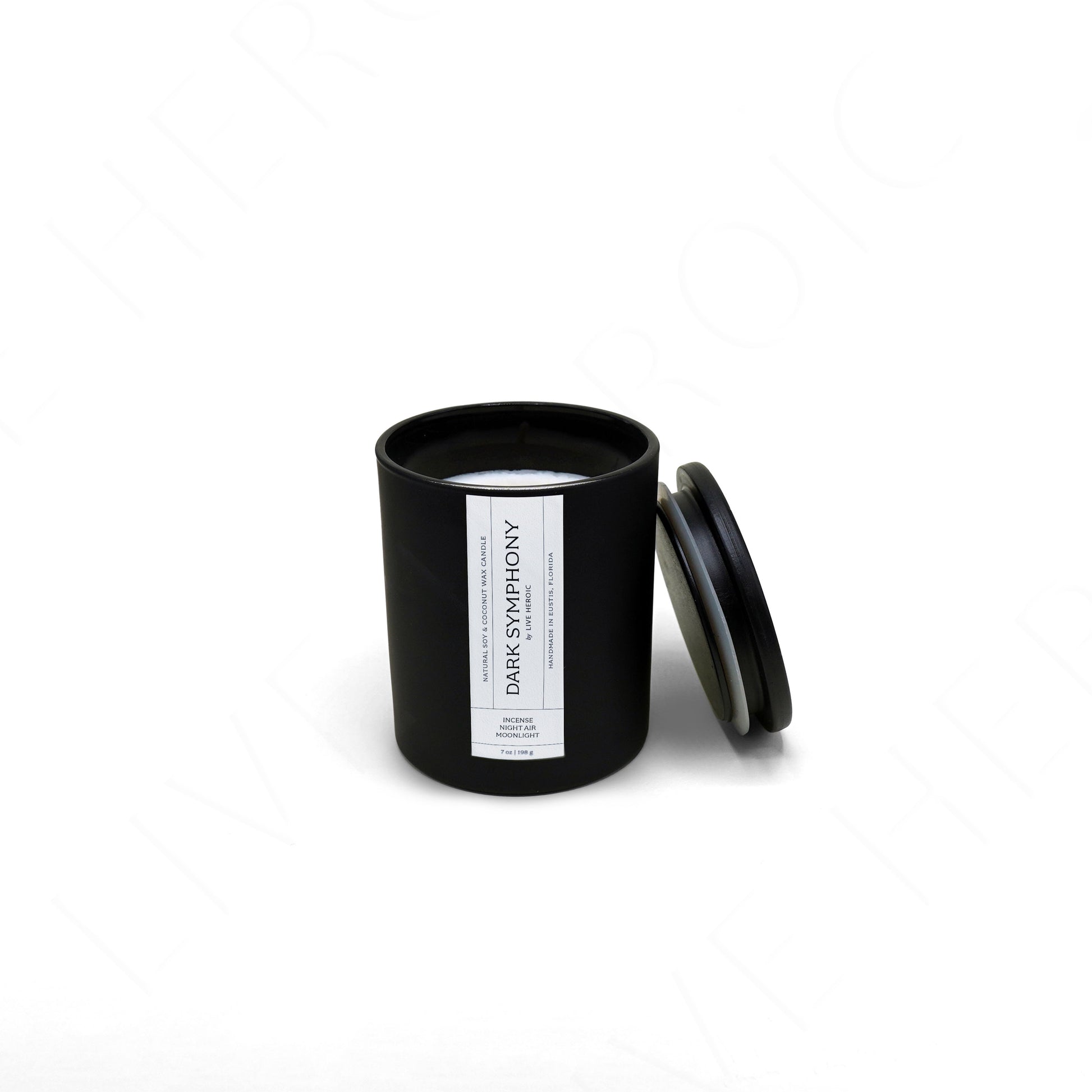 Dark Symphony | 7 oz Scented Coconut & Soy Wax Candle by Live Heroic