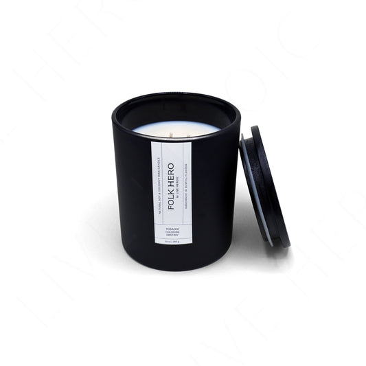 Folk Hero | 10 oz Scented Coconut & Soy Wax Candle by Live Heroic